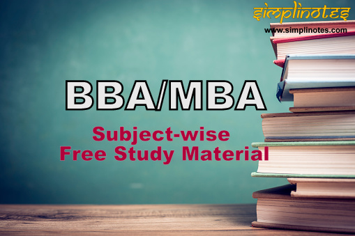BBA Notes/ MBA Notes