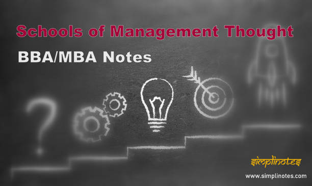 Schools of Management Thought – Approaches/Theories – BBA Notes/MBA Notes